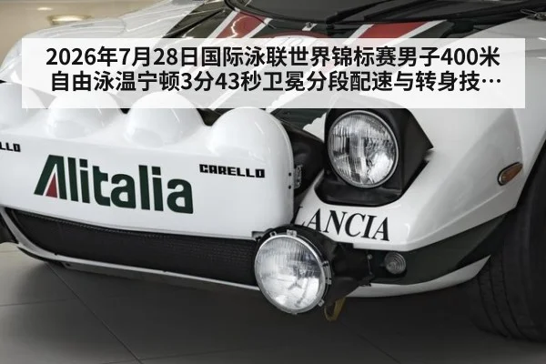 2026年7月28日国际泳联世界锦标赛男子400米自由泳温宁顿3分43秒卫冕分段配速与转身技术分析